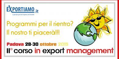 II edizione per il Corso in Export Management